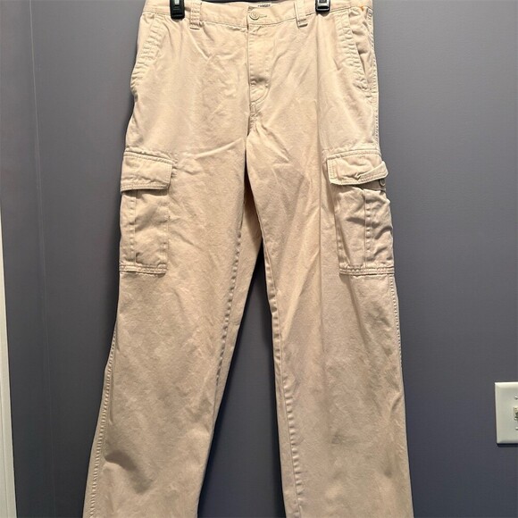 Wrangler Other - Old Navy Men's Cargo Pants Beige Khaki 34x34 Straight Leg Utility